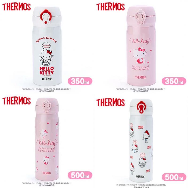 代购：THERMOS膳魔师保温杯350ml/500ml hello kitty图案