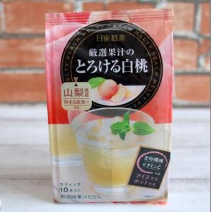 日东红茶系列 冲泡饮品 速溶果汁粉 山梨县 白桃味 10支装（可发/低价值/零食线）