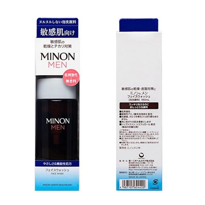 MINON/蜜浓 男士用 保湿控油洁面泡沫 150ml