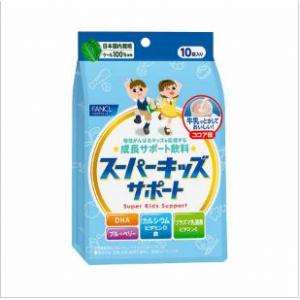 代购：fancl 芳珂 新发卖无添加儿童成长营养素 可可口味（スーパーキッズサポート）一包10袋入（6618）