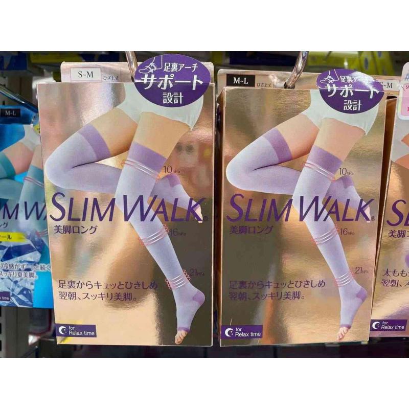 Slimwalk 睡眠美腿袜 大腿袜 春秋薄款 连裤连脚 美足设计