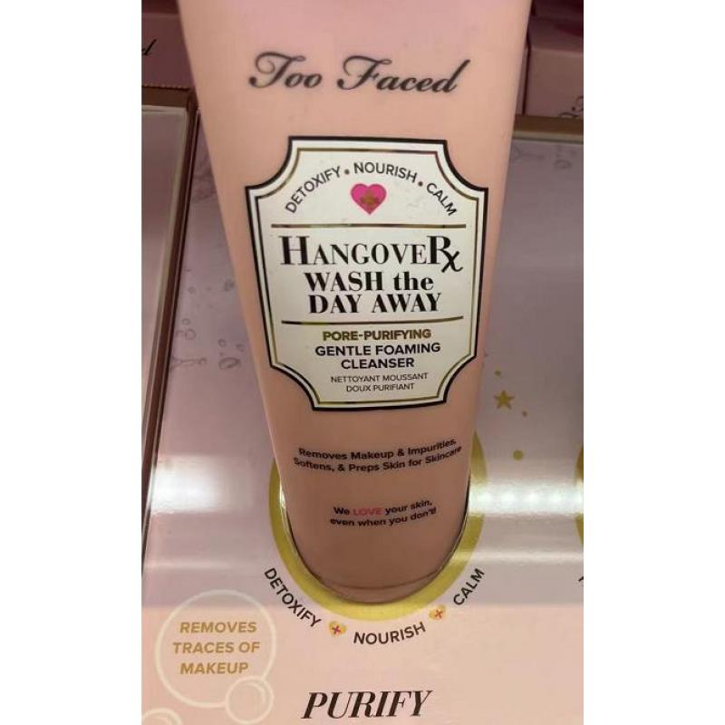 代购：Too Faced Hangover 果酸洁面乳 毛孔精华温和泡沫洗面奶 125ml