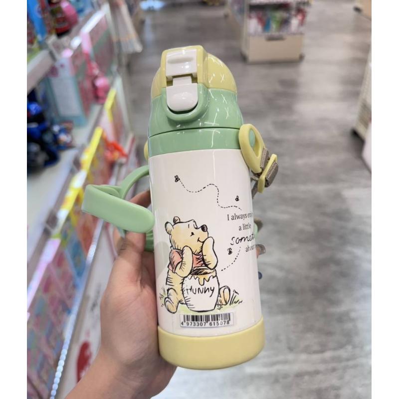 斯凯达SKATER 维尼熊手柄背绳两用保温保冷吸管杯 350ml