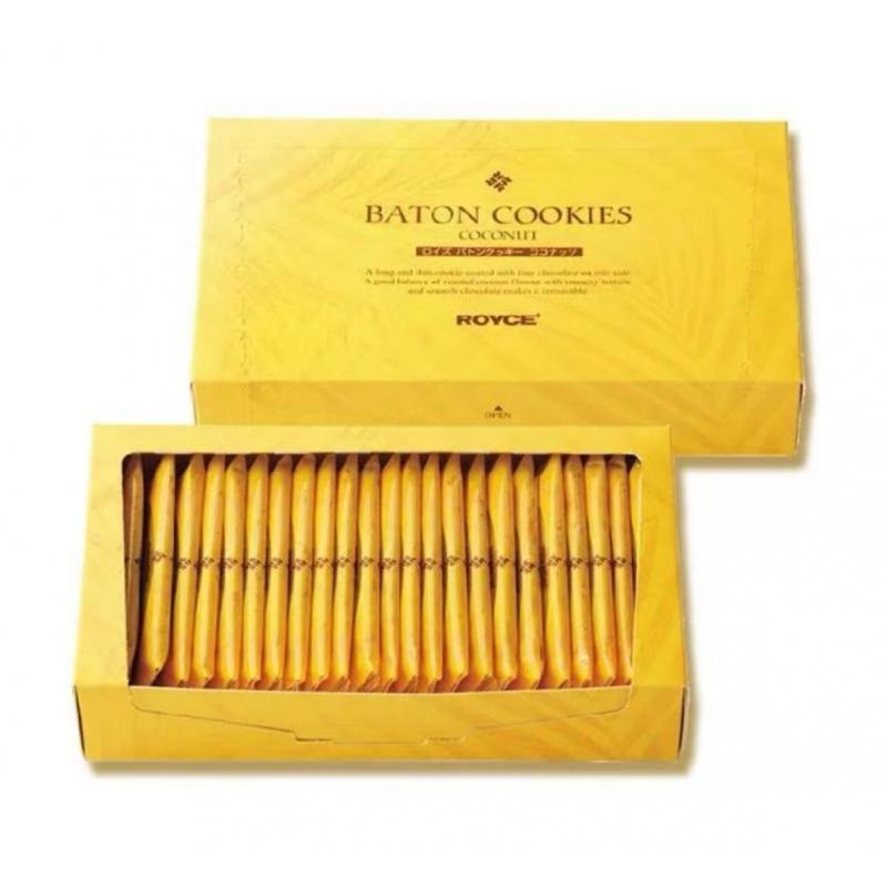 （每周日晚10点截单）北海道ROYCE巧克力 椰子巧克力曲奇饼干 25枚入（バトンクッキー ココナッツ）