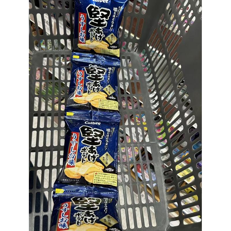 卡乐比CALBEE期间限定四连包坚脆薯片淡盐味60g（包税线路可发）