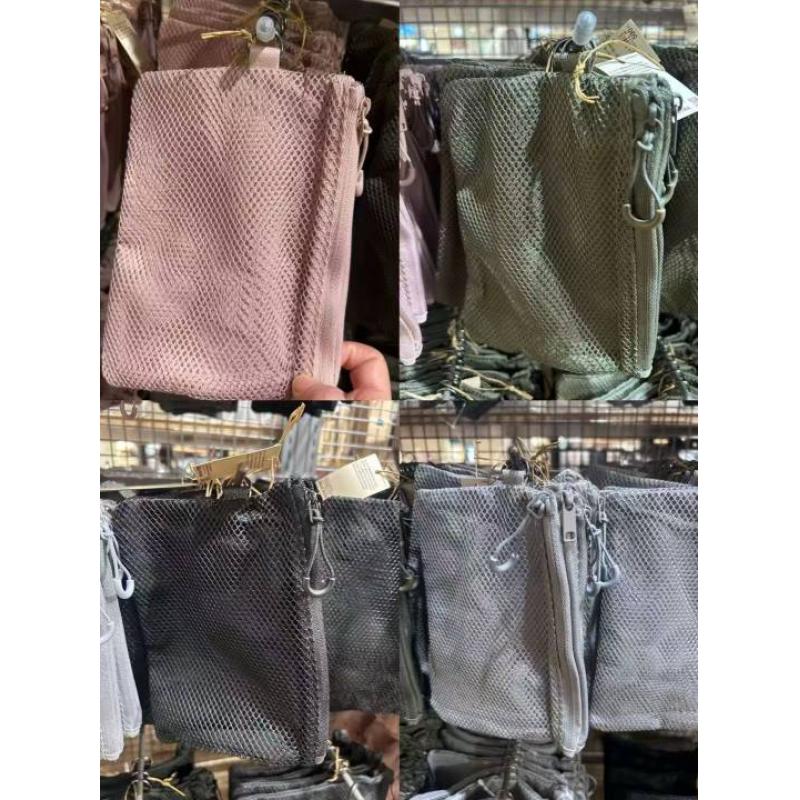 代购：MUJI无印良品 无绳双面软网纹包 M号 四种颜色可选