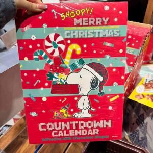 史努比 圣诞倒计时日历巧克力 24个入（缺货退款）（任意路线可发）