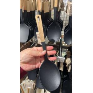 代购：MUJI无印良品 木柄硅胶厨具 料理勺
