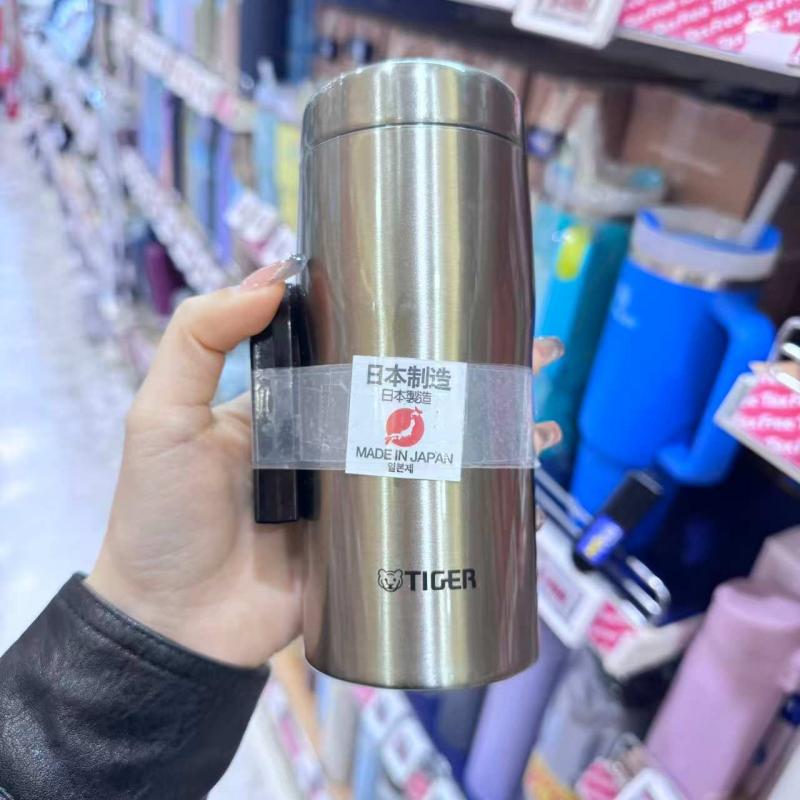 虎牌TIGER 日本制 保温杯 MJF-A036 360ml 钢色