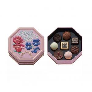 Morozoff 情人节限定 粉色女士花束铁盒包装 花朵巧克力 8个入（缺货退款）（可以发包税）