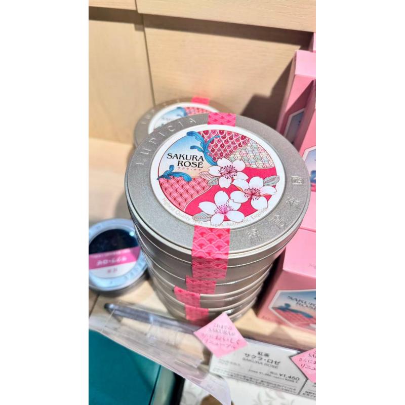 代购茶类：lupicia绿碧茶园 春季限定 樱花玫瑰红茶 限定罐装 50g（缺货退款）