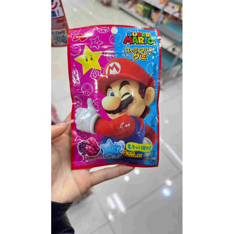 诺贝尔NOBEL 超级马里奥葡萄&汽水味软糖 50g（任意路线可发）