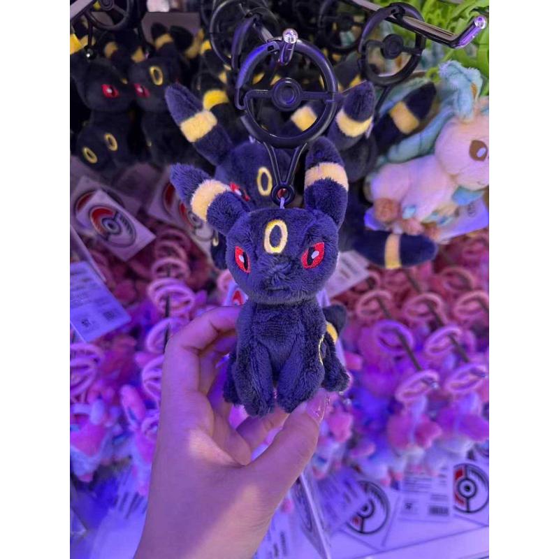 精灵宝可梦 精灵球钥匙扣 月伊布 毛绒公仔挂件（缺货退款）