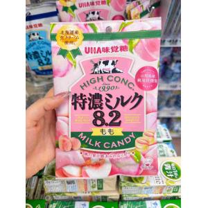 悠哈UHA味觉糖 特浓白桃牛奶糖硬糖...