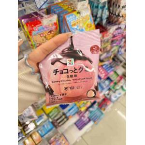711便利店零食 白桃味巧克力软糖 ...