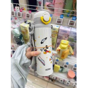 膳魔师 儿童便携可斜挎保温保冷杯 灰白色米奇 500ml（JPF-500DSLGY）